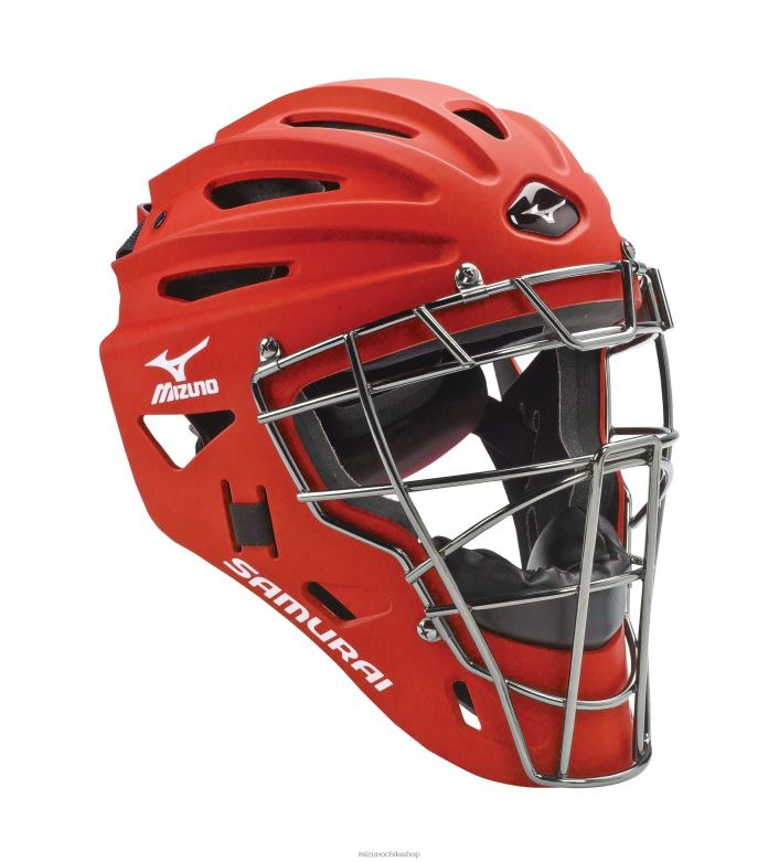 Mizuno casco de receptor de béisbol samurai g4 rojo(1010) unisexo accesorios ZH2D1051 Mizuno Chile