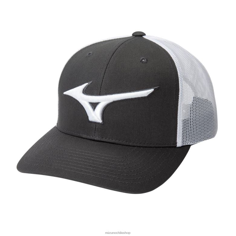 Mizuno gorra de camionero de diamantes blanco carbón(9200) unisexo accesorios ZH2D1133 Mizuno Zapatillas