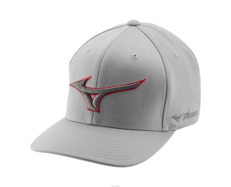 Mizuno gorra snapback con diamantes gris-rojo(9110) unisexo accesorios ZH2D1126 Mizuno Chile