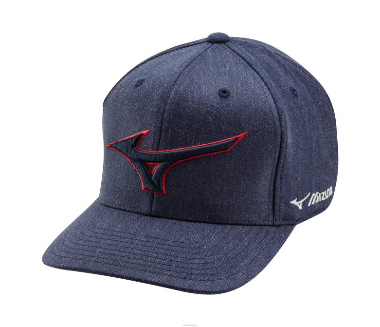 Mizuno gorra snapback con diamantes rojo marino(5110) unisexo accesorios ZH2D1124 Mizuno Zapatillas