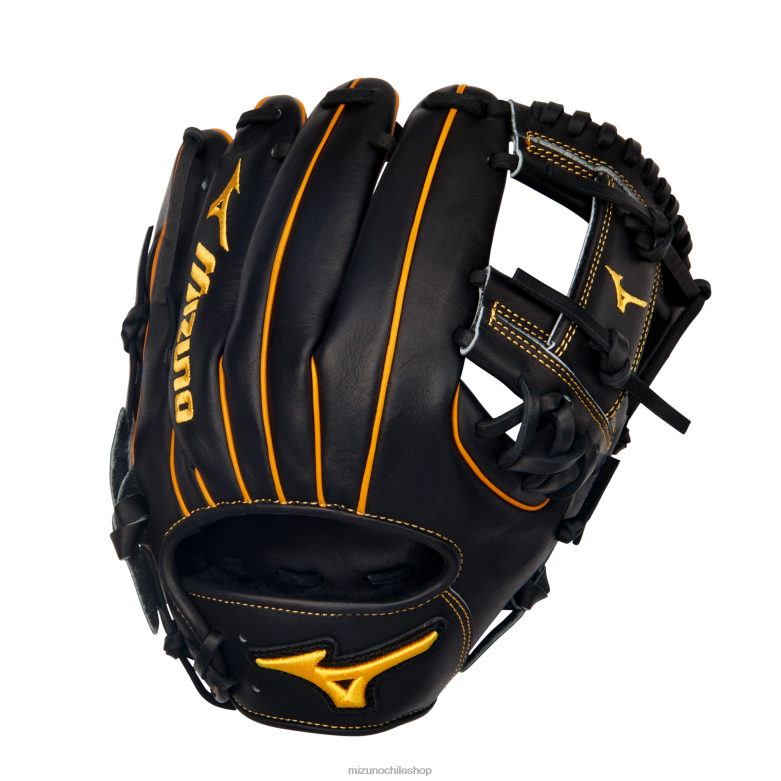 Mizuno Guante de béisbol Pro Select Infield de 11,5" con bolsillo poco profundo negro-oro (r974) unisexo accesorios ZH2D555 Mizuno Zapatos De Futbol