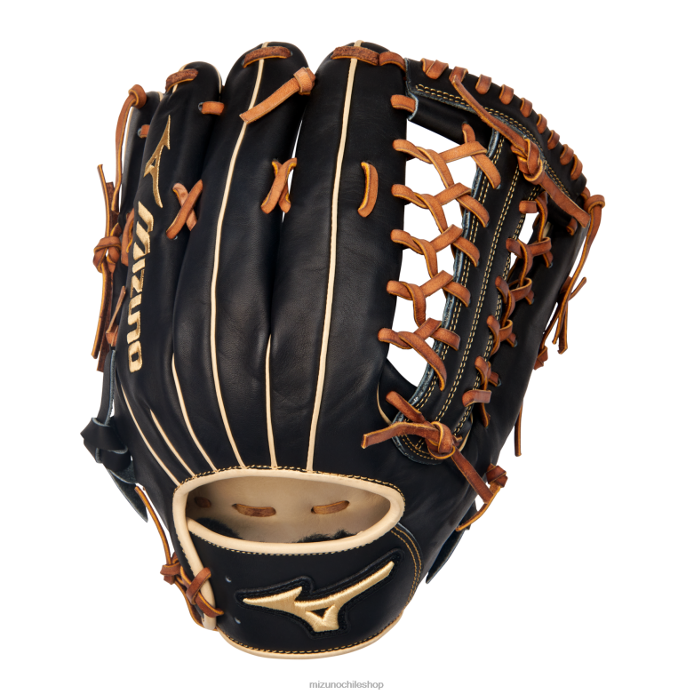 Mizuno Guante de béisbol de campo pro select con bolsillo de 12,75" de profundidad almendra negra (r902) unisexo accesorios ZH2D576 Mizuno Zapatos De Futbol