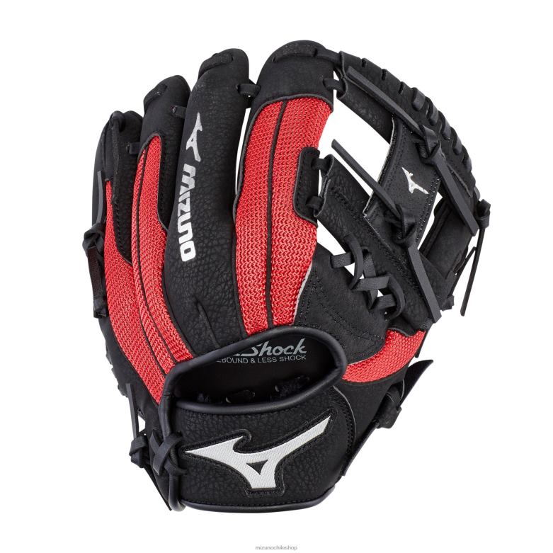 Mizuno guante de béisbol powerclose serie prospect de 10" negro-rojo(r901) unisexo accesorios ZH2D1006 Mizuno Chile