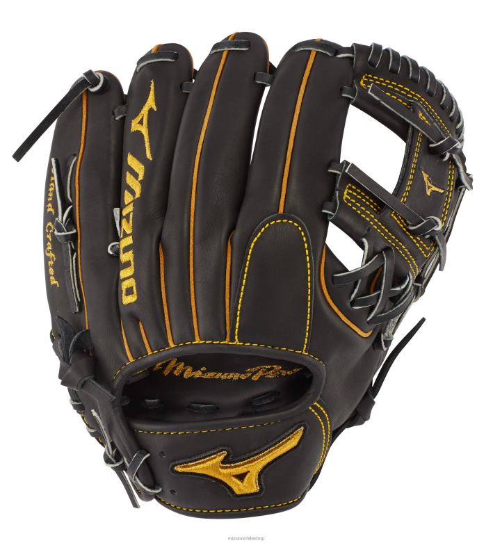 Mizuno guante de béisbol profesional infield de 11,5" con bolsillo poco profundo negro (rg90) unisexo accesorios ZH2D801 Mizuno Zapatos De Futbol