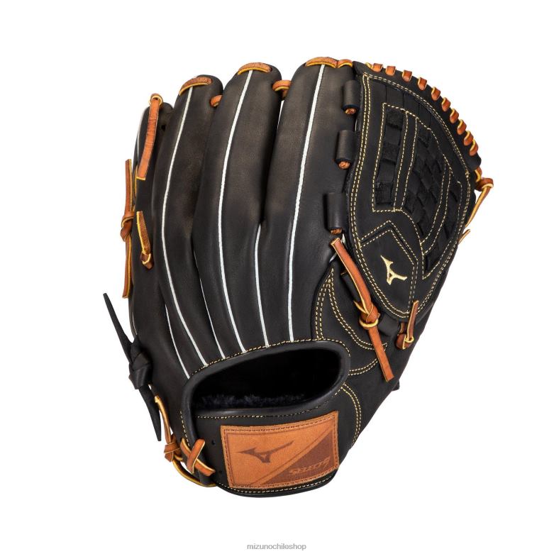 Mizuno guante de béisbol selecto de 9 lanzadores de 12" negro-marrón(f980) unisexo accesorios ZH2D798 Mizuno Zapatos De Futbol