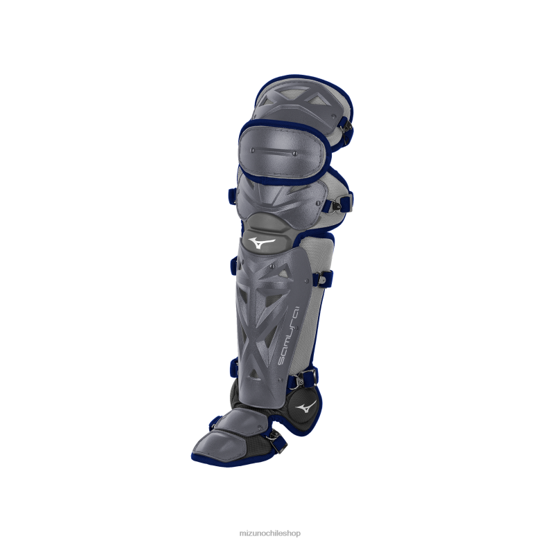 Mizuno espinilleras de béisbol samurai 14.5" gris-azul marino juventud accesorios ZH2D1109 Mizuno Zapatillas