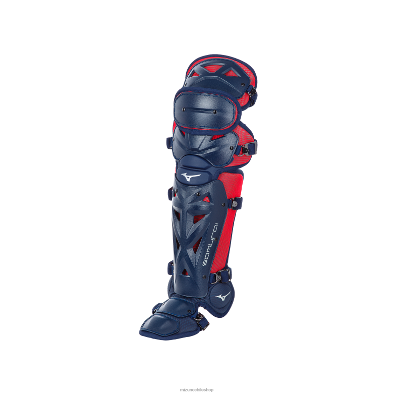 Mizuno espinilleras de béisbol samurai 15.5" rojo marino(5110) unisexo accesorios ZH2D921 Mizuno Zapatos De Futbol