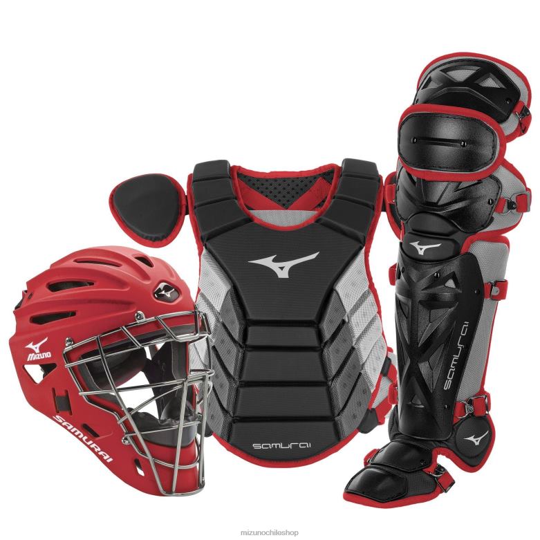 Mizuno Juego de equipo de receptor en caja de béisbol samurai de 14" cardenal negro juventud accesorios ZH2D884 Mizuno Zapatillas