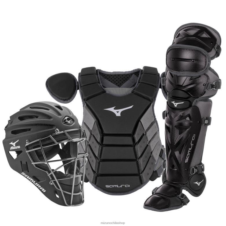 Mizuno Juego de equipo de receptor en caja de béisbol samurai de 14" negro-gris(9091) juventud accesorios ZH2D890 Mizuno Zapatillas