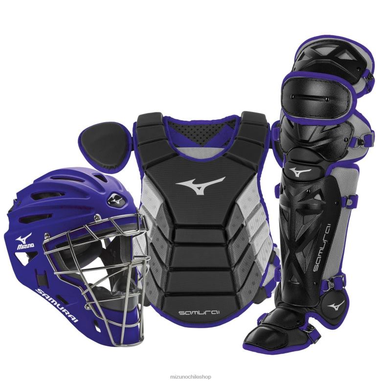 Mizuno Juego de equipo de receptor en caja de béisbol samurai de 14" negro-morado juventud accesorios ZH2D889 Mizuno Chile