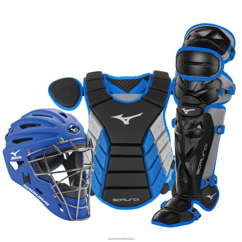 Mizuno Juego de equipo de receptor en caja de béisbol samurai de 14" negro-real(9052) juventud accesorios ZH2D888 Mizuno Zapatos De Futbol