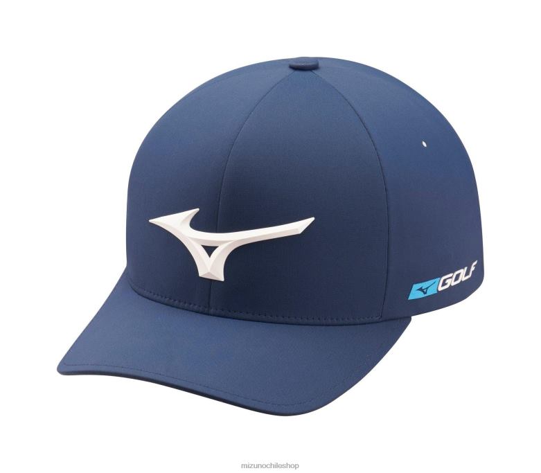 Mizuno gorra de golf ajustada tour delta azul marino(5151) unisexo accesorios ZH2D417 Mizuno Zapatos De Futbol