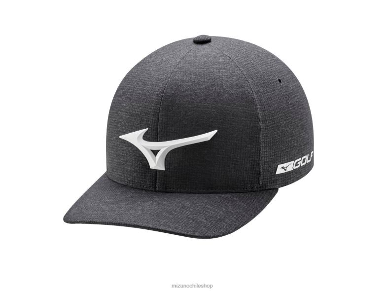 Mizuno gorra de golf ajustada tour delta carbón jaspeado (hchc) unisexo accesorios ZH2D419 Mizuno Zapatillas