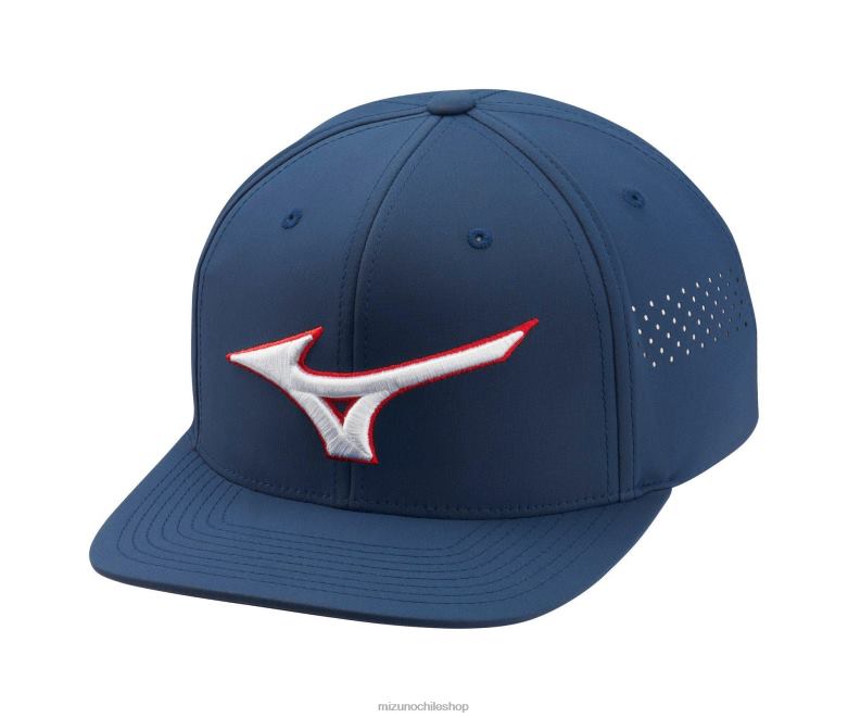 Mizuno gorra de golf snapback plana azul marino(5151) unisexo accesorios ZH2D429 Mizuno Zapatos De Futbol