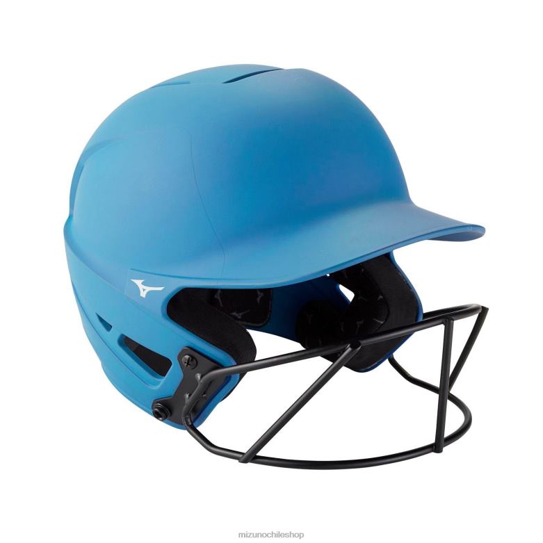 Mizuno Casco de bateo de softbol de lanzamiento rápido f6, color sólido azul claro(5555) unisexo accesorios ZH2D1827 Mizuno Zapatos De Futbol