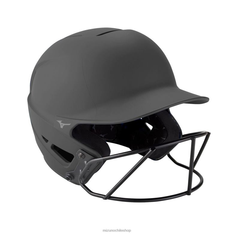 Mizuno Casco de bateo de softbol de lanzamiento rápido f6, color sólido carbón(9292) unisexo accesorios ZH2D1830 Mizuno Zapatos De Futbol