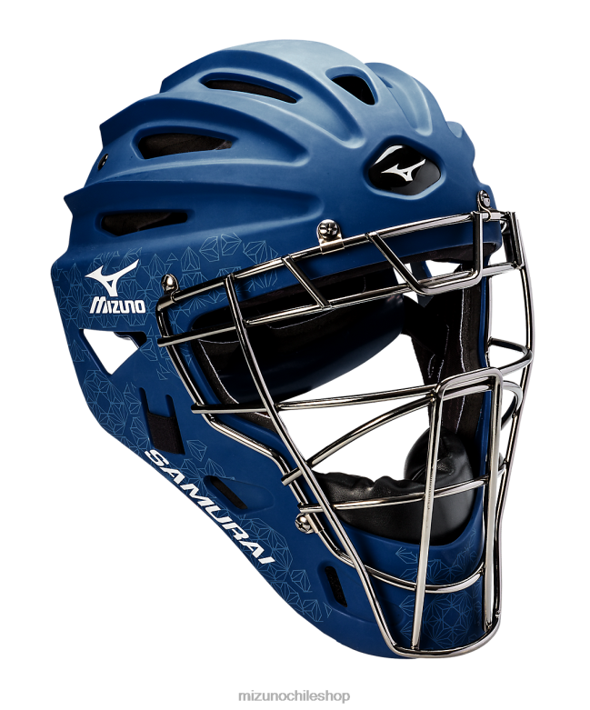 Mizuno Casco de receptor de softbol de lanzamiento rápido samurai-g4 azul marino(5151) mujer accesorios ZH2D1860 Mizuno Zapatos De Futbol