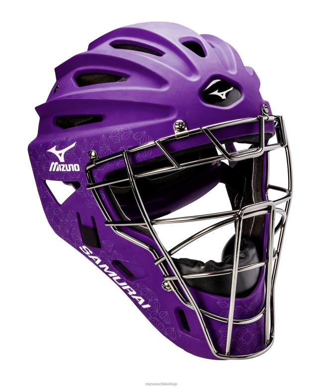 Mizuno Casco de receptor de softbol de lanzamiento rápido samurai-g4 morado(6060) mujer accesorios ZH2D1862 Mizuno Zapatillas