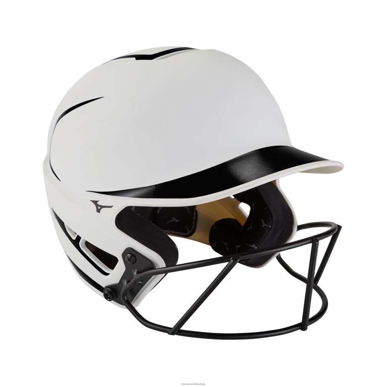 Mizuno casco de bateo de softbol de lanzamiento rápido f6 blanco-negro(0090) unisexo accesorios ZH2D1817 Mizuno Zapatillas