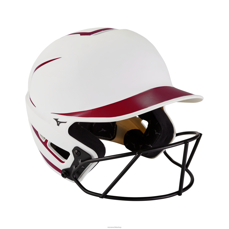 Mizuno casco de bateo de softbol de lanzamiento rápido f6 cardenal-blanco(0012) unisexo accesorios ZH2D1811 Mizuno Zapatillas