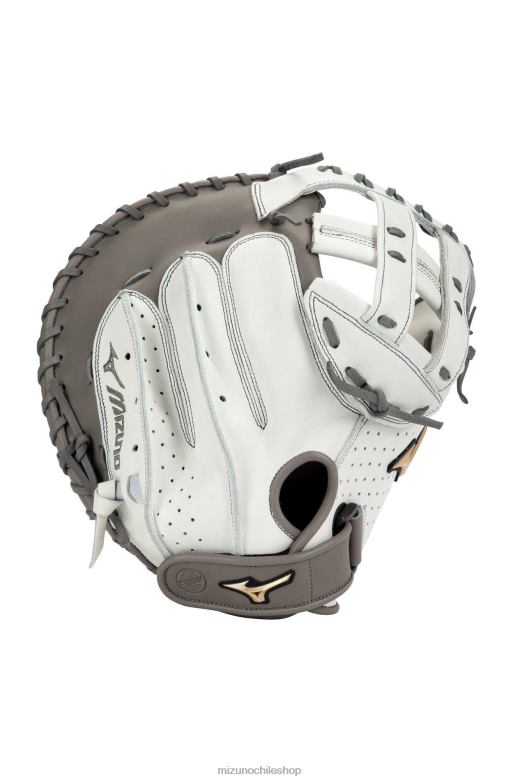 Mizuno Guante de receptor de softbol de lanzamiento rápido Prime Elite de 34" blanco-gris (r091) unisexo accesorios ZH2D1716 Mizuno Zapatos De Futbol
