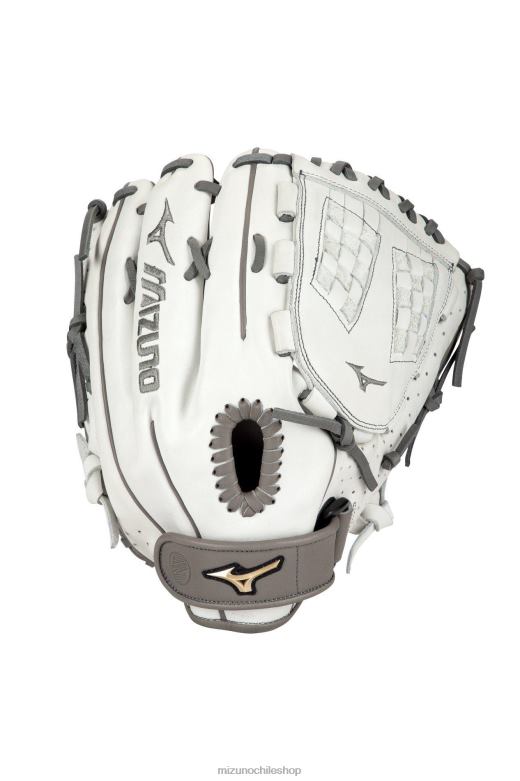 Mizuno Guante de softbol de lanzamiento rápido para lanzador/campo de élite Prime de 12,5" blanco-gris(r091) unisexo accesorios ZH2D1710 Mizuno Zapatos De Futbol