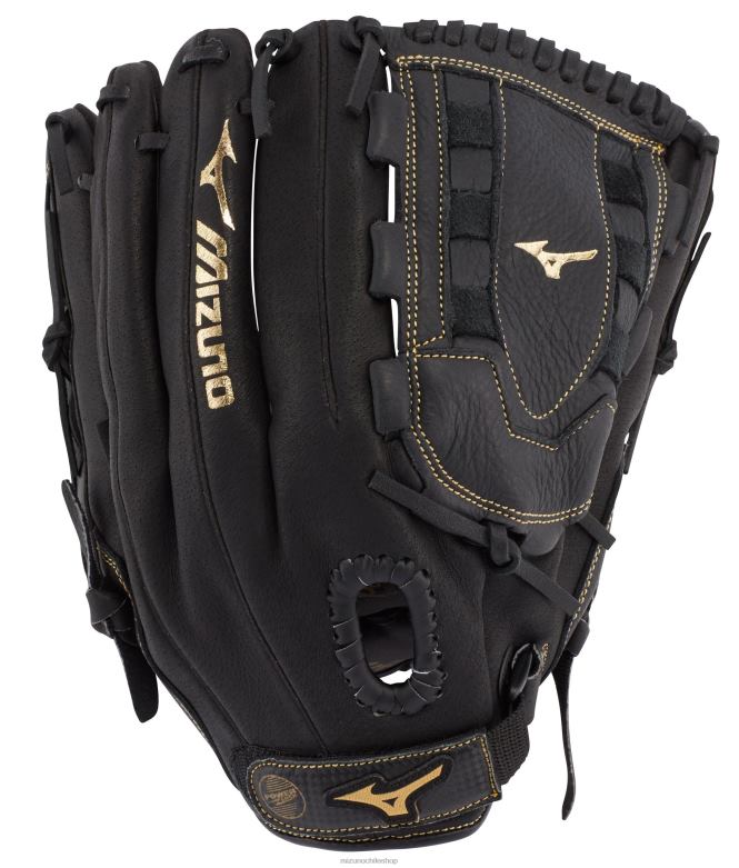 Mizuno guante de softbol de lanzamiento lento serie premier 12.5" negro-oro(f974) unisexo accesorios ZH2D1790 Mizuno Zapatillas