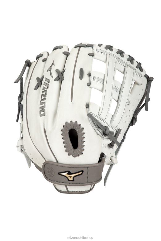 Mizuno guante de softbol de lanzamiento rápido de campo Prime Elite de 13" blanco-gris(f091) unisexo accesorios ZH2D1704 Mizuno Zapatos De Futbol