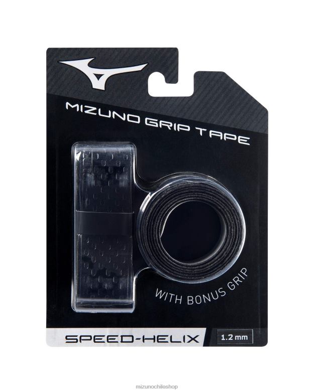 Mizuno Cinta de agarre para bate Speed ​​Helix (paquete de 2) 1,20 mm negro(9090) unisexo accesorios ZH2D556 Mizuno Chile