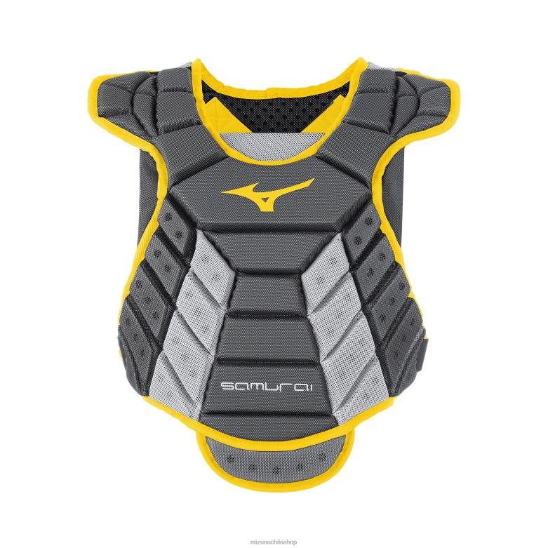 Mizuno Protector de pecho de softbol de lanzamiento rápido samurai 14'' amarillo grisáceo mujer accesorios ZH2D1804 Mizuno Chile