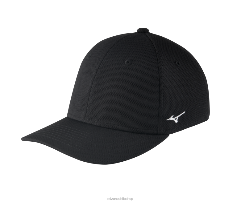 Mizuno gorra del equipo ajustada y elástica negro(9090) unisexo accesorios ZH2D567 Mizuno Zapatos De Futbol