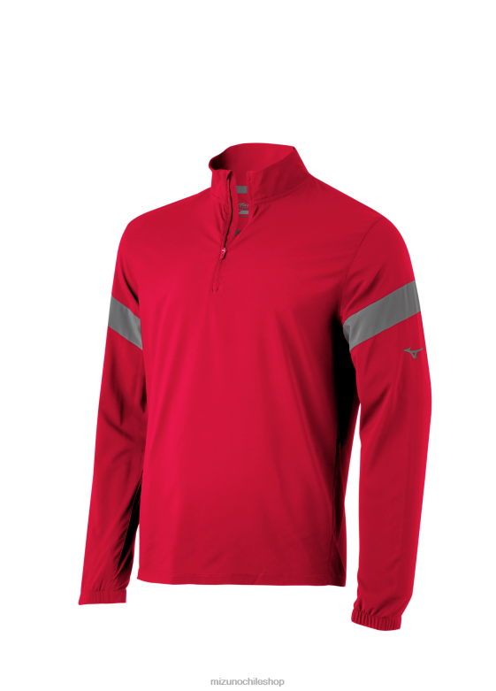 Mizuno chaqueta de bateo de manga larga sombra roja (109i) hombres vestir ZH2D1317 Mizuno Zapatos De Futbol