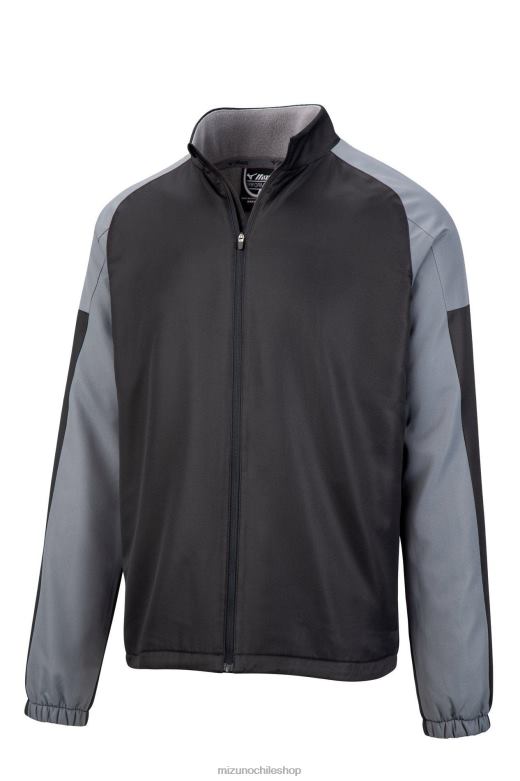 Mizuno chaqueta estilo dugout con cremallera completa sombra negra (909i) hombres vestir ZH2D1287 Mizuno Zapatos De Futbol