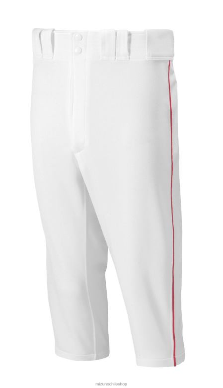 Mizuno Pantalón de béisbol Premier con ribetes cortos blanco-rojo(0010) hombres vestir ZH2D1177 Mizuno Chile
