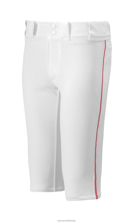 Mizuno Pantalón de béisbol Premier con ribetes cortos blanco-rojo(0010) juventud vestir ZH2D1213 Mizuno Chile