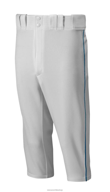 Mizuno Pantalón de béisbol Premier con ribetes cortos gris-azul marino hombres vestir ZH2D1182 Mizuno Zapatos De Futbol
