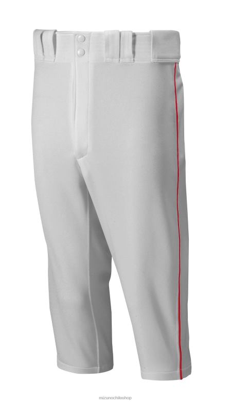 Mizuno Pantalón de béisbol Premier con ribetes cortos gris-rojo(9110) hombres vestir ZH2D1181 Mizuno Zapatillas