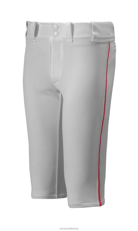 Mizuno Pantalón de béisbol Premier con ribetes cortos gris-rojo(9110) juventud vestir ZH2D1217 Mizuno Zapatillas