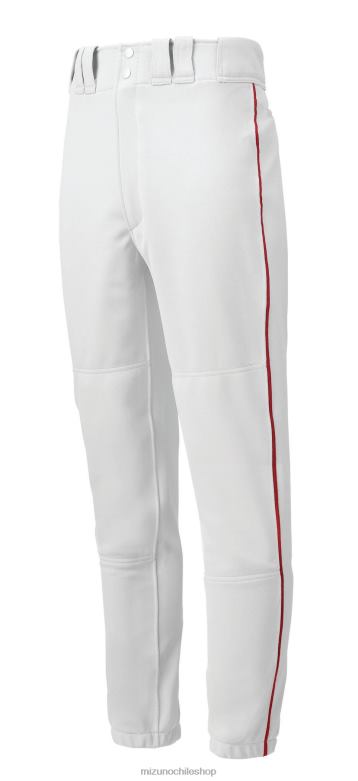 Mizuno pantalón de béisbol con ribetes premier blanco-rojo(0010) juventud vestir ZH2D1201 Mizuno Chile