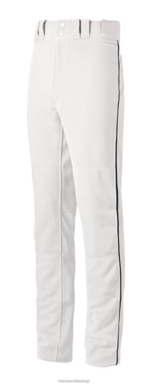 Mizuno pantalón de béisbol premier pro ribeteado g2 blanco-negro(0090) hombres vestir ZH2D1158 Mizuno Zapatos De Futbol