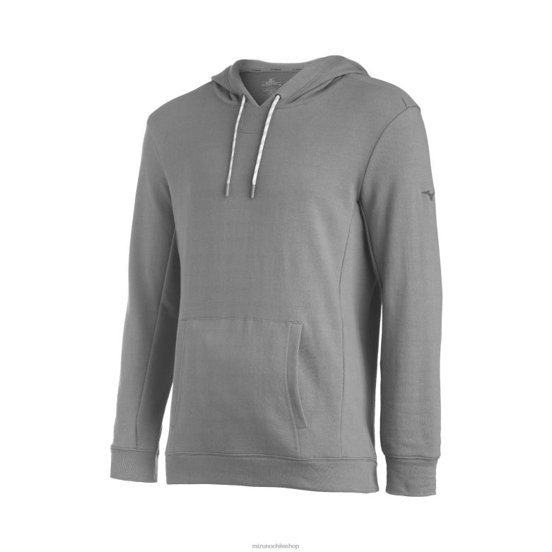 Mizuno sudadera con capucha de calentamiento comp gris(9191) juventud vestir ZH2D1548 Mizuno Zapatos De Futbol