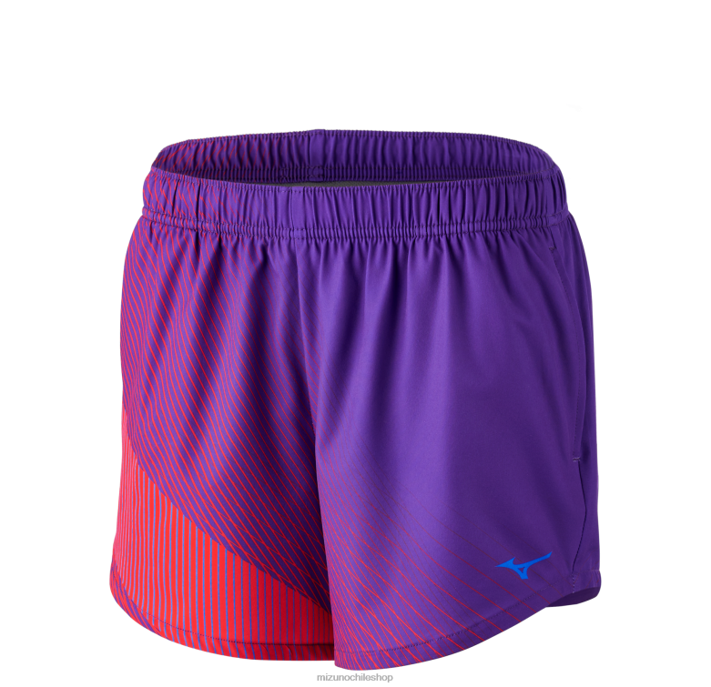 Mizuno Pantalón corto de running imprimible de 5" con forro azul profundo (pr41) mujer vestir ZH2D260 Mizuno Zapatillas