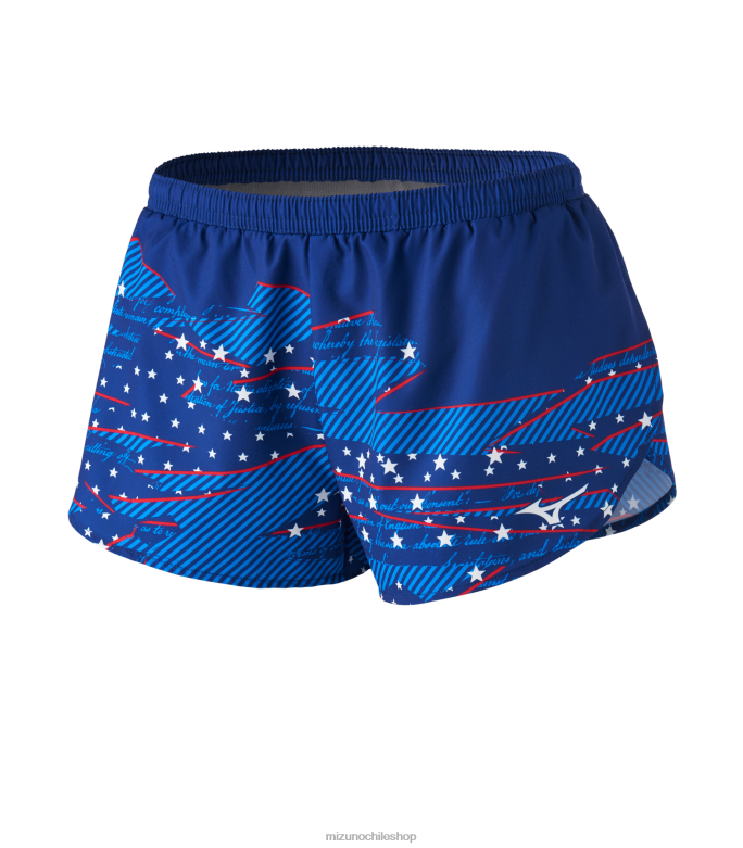 Mizuno Pantalón corto imprimible de 2,5" melocotón-azul (sm01) mujer vestir ZH2D268 Mizuno Chile