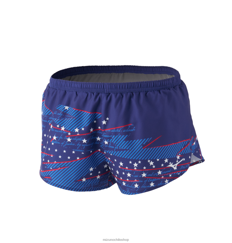 Mizuno Pantalón corto imprimible de 2" melocotón-azul (sm01) hombres vestir ZH2D276 Mizuno Zapatos De Futbol