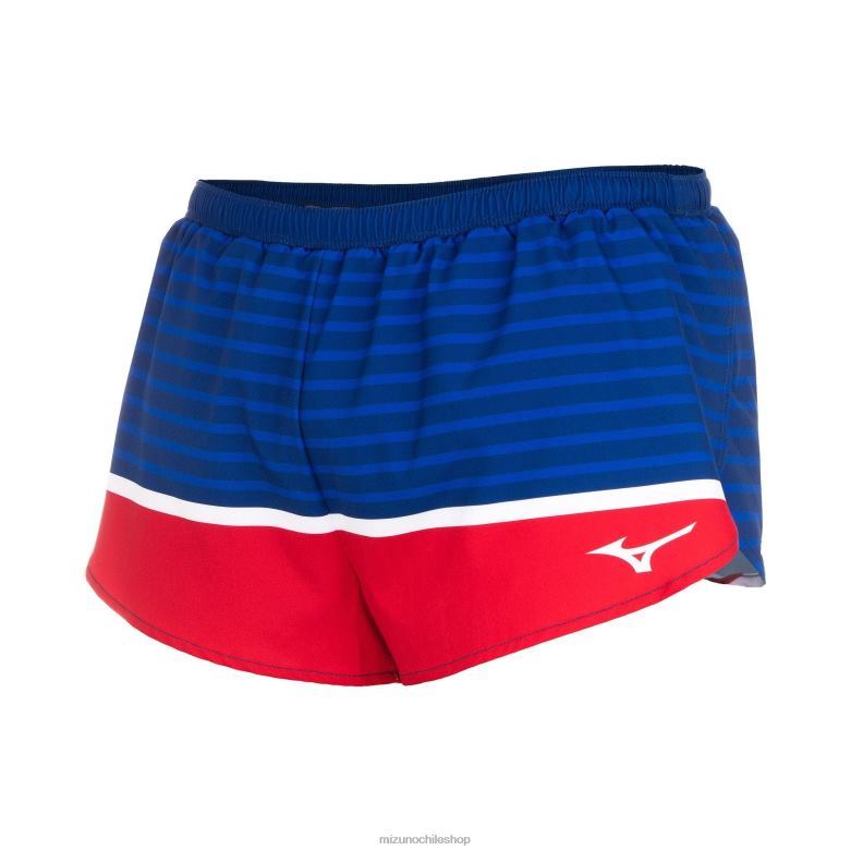 Mizuno Pantalón corto imprimible de 2" patriota azul (sm64) hombres vestir ZH2D283 Mizuno Chile