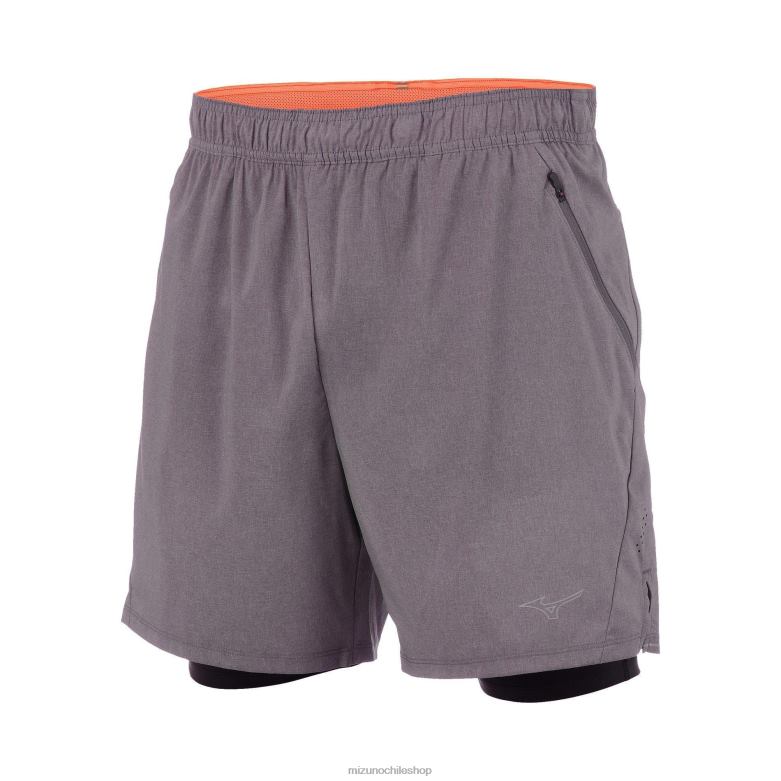 Mizuno pantalón corto de running 2 en 1 alpha eco de 5" imán-negro(9e90) mujer vestir ZH2D307 Mizuno Chile