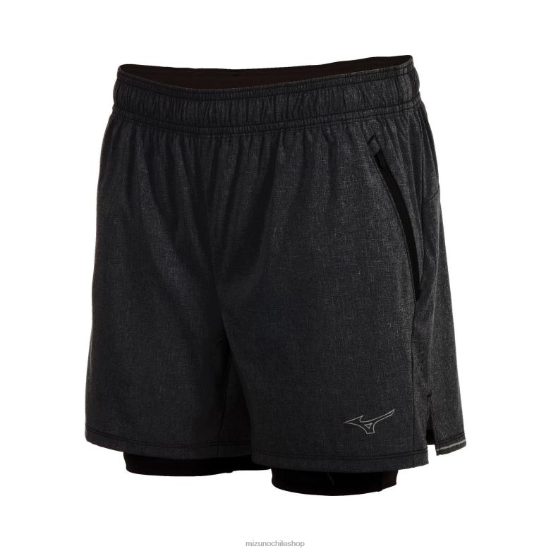Mizuno pantalón corto de running 2 en 1 alpha eco de 5" negro(9090) mujer vestir ZH2D305 Mizuno Zapatillas