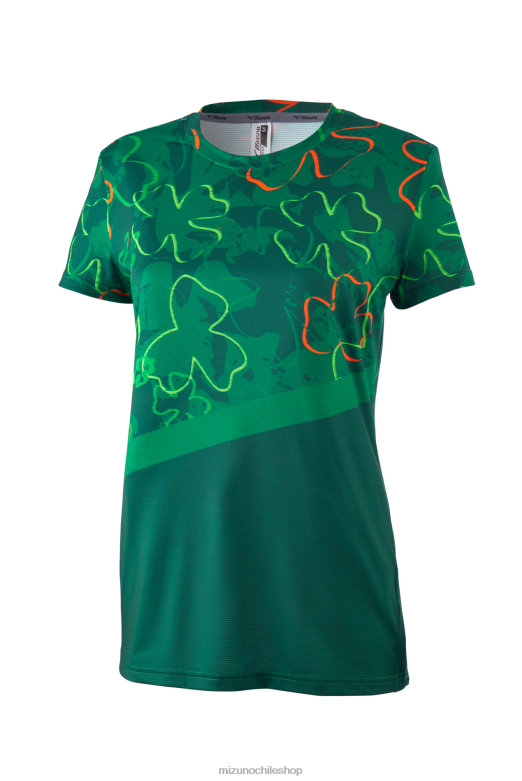 Mizuno manga corta para correr imprimible paddygreen(sm73) mujer vestir ZH2D244 Mizuno Chile
