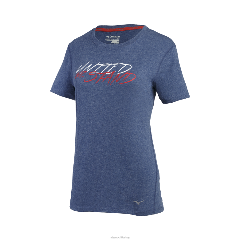 Mizuno unidos estamos parados camiseta inmuebleazul(5y5y) mujer vestir ZH2D367 Mizuno Chile