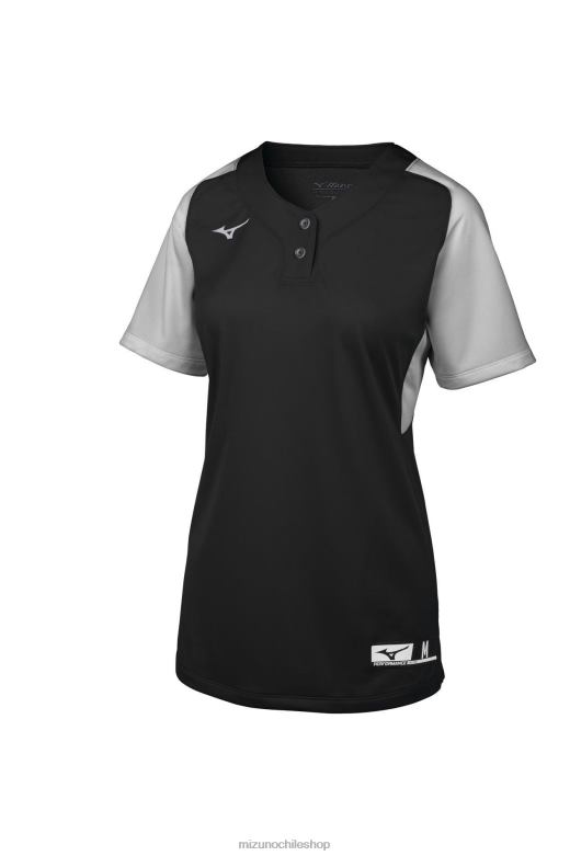 Mizuno camiseta de softbol aerolite de 2 botones negro-gris(9091) unisexo vestir ZH2D1951 Mizuno Chile